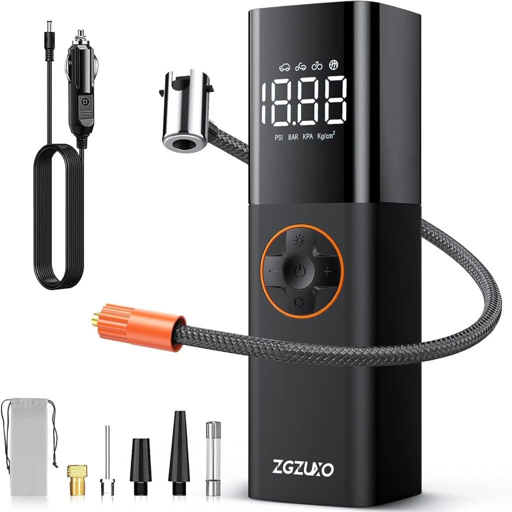 Zgzuxo Tire Inflator Portable Air Compressor Review